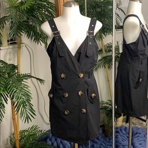 Black Button Dress